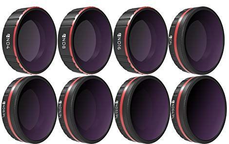 Freewell Action camera filters All Day Set ND4, ND8, ND16, CPL , ND8/PL , ND16/PL, ND32/PL, ND64/PL - geschikt voor DJI Osmo