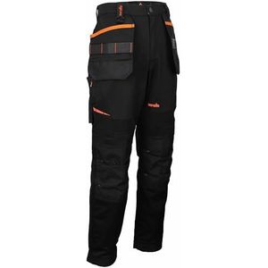 Scruffs Pantalon de travail avec poches holster avec panneaux en tissu extensible pour un confort extrême, Noir, 30W / 30L