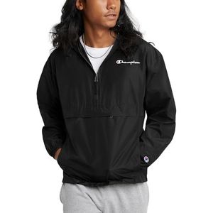 Champion Opvouwbare jas voor heren (1 stuk), Zwart 549369