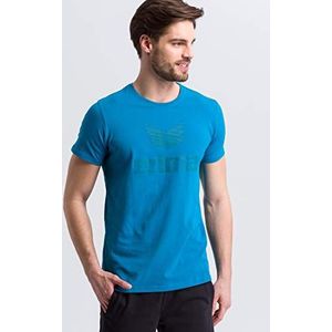 Erima Essential T-shirt voor heren, Oosterse Blauw/Colonial Blauw