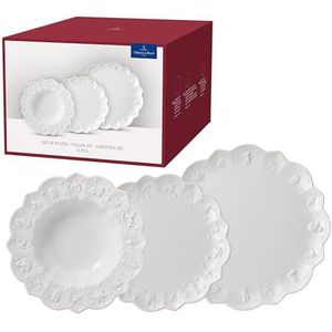 Villeroy & Boch Toy s Delight Royal Classic Bordenset, 12-delig, ontbijtborden, platte borden, soepborden, porselein, vaatwasmachinebestendig en magnetronbestendig