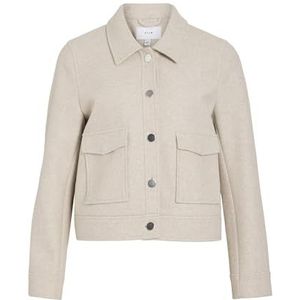 Vijumpy Noos korte jas L/S, Super Light Natural Melan., 36, Super Light Natural Melan.