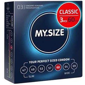 MY.SIZE Lot de 3 préservatifs taille 5 60 mm
