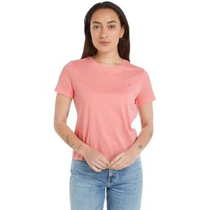 Tommy Jeans Tops en tricot S/S pour femme, Rose chatouillé, XL