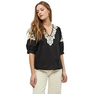 Minus Blouse Pernille Femme, Noir 100, 36