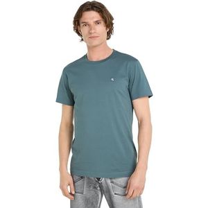 Calvin Klein Jeans Embro Badge Ck T-shirt S/S Heren gebreide tops, Goblin blauw