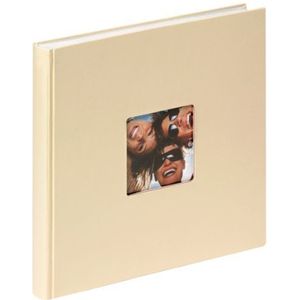 Walther Design Fun-fotoalbum met fotouitsnijding, kleur beige (crème) 26x25 cm