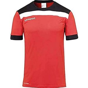 uhlsport Uniseks kindershirt Offense 23, Rood/Zwart/Wit