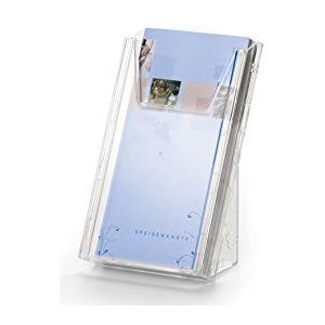 Durable 859019 Combiboxx Présentoir Porte - Documents Mural ou à Poser 1 Case Format 1/3A4 Vertical Polystyrène Transparent