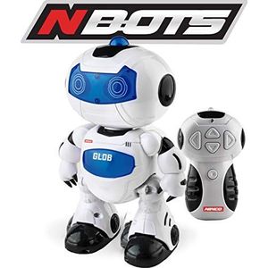 Ninco Nbots NT10039 Robot Glob met licht en geluid, wit/blauw