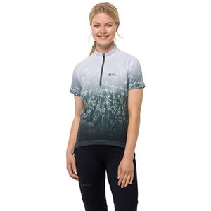 Jack Wolfskin Morobbia Hz Print T W T-Shirt à Manches Courtes Femme, White Cloud All Over, S