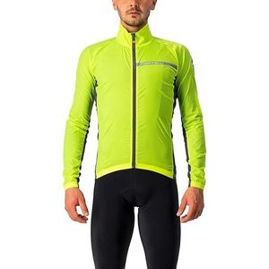 Castelli Windstopper jacket Heren Fluo Grijs - SQUADRA STRETCH JACKET YELLOW FLUO DARK GRAY - M