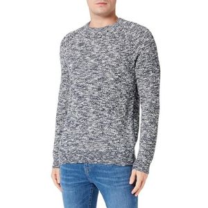 CASUAL FRIDAY Cfkristian 0107 Slub Yarn Crew Neck Knit Sweater Heren, 194013/donkerblauw