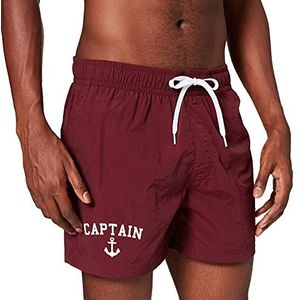 Mister Tee Captain zwemshorts voor heren, Kersen