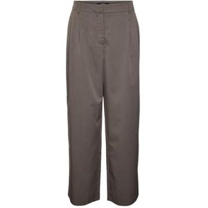 VERO MODA Vmnila Mw Loose Dad Pant Noos stoffen broek voor dames, Chocolade