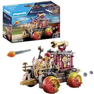 PLAYMOBIL Novelmore 71299 Burnham Raiders - vuurgevechtswagen tussen Burnham Raider en Novelmore met standaard, vlamwielen en centrifugeerstoel, speelgoed voor kinderen vanaf 4 jaar