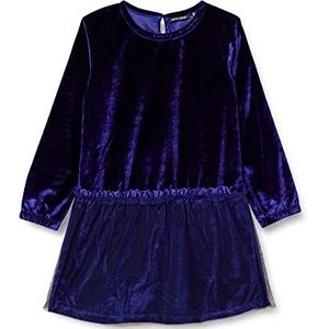 Lemon Beret Meisjesjurk voor meisjes, casual jurk, jurk voor meisjes, Blauw (Indigo blauw)
