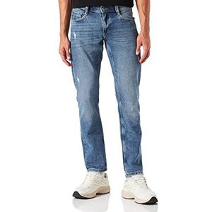 Mustang oregon tapered jeans heren, middenblauw 684