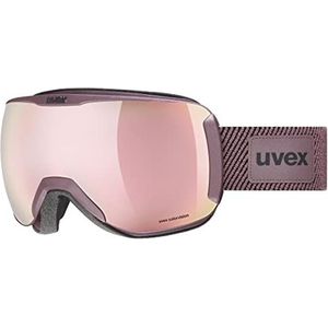 uvex Downhill 2100 PS Planet Skibril, uniseks, contrast, duurzaam, antiekroze/roze/groen, Eén maat