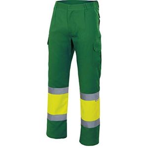 Velilla P156170Xl broek met fiets, gevoerd, neongeel en marineblauw