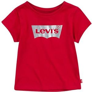 Levi's Lvg Short Sleeve Batwing Tee Filles 2-8 ans, Rouge (Jaune piquant), 10 ans