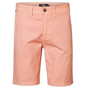 Petrol Industries Chino shorts voor heren, pak kort model heren, Rode baksteen