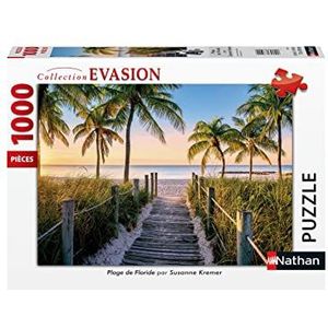 Nathan - Puzzel 1000 stukjes - Florida strand - Susanne Kremer - volwassenen en kinderen vanaf 14 jaar - hoogwaardige puzzel - Escape Collection - 87547