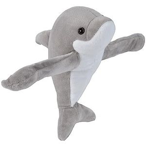 Wild Republic Huggers Pluche armband slap geschenken voor kinderen, pluche dolfijn, 20 cm