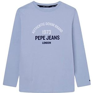 Pepe Jeans Timothy tee T-shirt voor kinderen blauw (Bleach Blue), 8 jaar, blauw (Bleach Blue)