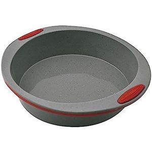 Jata Hogar MC65 bakvorm voor bakken en keuken, siliconen, grijs/rood, 23 cm