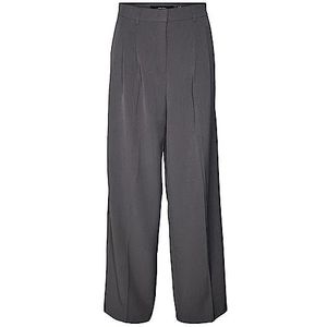 VERO MODA Vmtroian Mr Wide Dad Pant Noos Damesbroek, Grijs gestreept