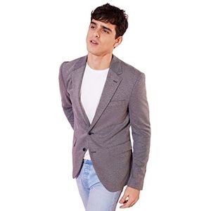 Trendyol Trendyol Herenblazer met lange mouwen, rechte blazer voor heren, zwart.