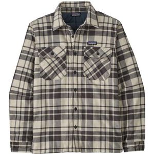 Patagonia M's Insulated Organic Cotton Mw Fjord Flannel Shirt Herenjas, IJshoedjes: gegoten blauw