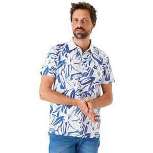 GARCIA Heren All over print Polo Wit Korte mouw