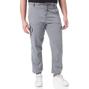 Urban Classics Heren joggingbroek cargo gebreide broek, Asfalt