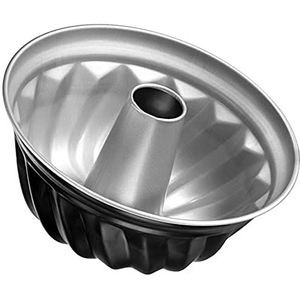 Zenker ENERGY 6926 tulbandvorm Ø 22 cm plaatstaal anti-aanbaklaag ronde sappige tulbandvorm (kleur: zilver/antraciet) Hoeveelheid: 1 stuk