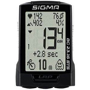 SIGMA SPORT BC 23.16 STS White | Fietscomputer met fiets-, hoogte- en hartslagfuncties, hoge snelheid voor het loggen van fietstacho fietstacho, eenvoudig te bedienen, 02316