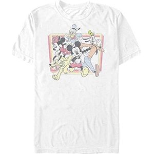 Disney Mickey-Break Out Organic T-shirt met korte mouwen, wit, L, Weiss