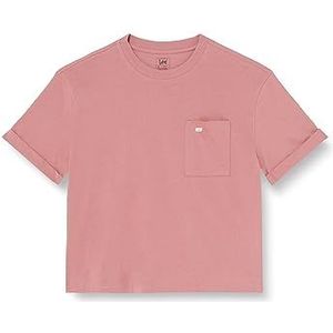 Lee T-shirt de poche pour femme, Rose, L