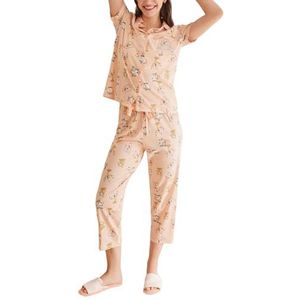 Women'secret Pyjama met korte mouwen, Spring Tales, pyjamaset voor dames, Droomroze