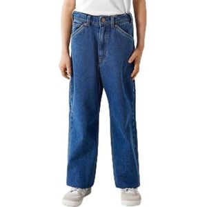 Bestseller A/S Nkmben Straight Jeans 4525-im L Noos Jeans voor jongens, Donkerblauw denim
