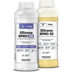 R PRO 30 Silicone(hard) mal maken, siliconenrubber, vloeibare silicone voor schimmels maken,afvormmassa,siliconen mallen maken Silicone mengverhouding 1:1 (1 kg)