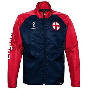 FIFA Trainingsjack voor heren, marineblauw/rood, maat L, Navy/Rood
