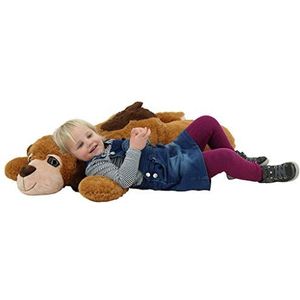 Sweety Toys Benji 10196 reuze pluche hond, maat XXL, 100 cm, bruin