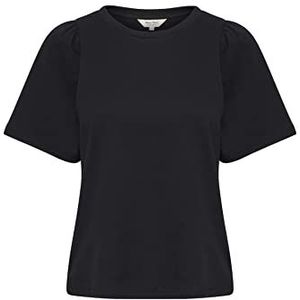Part Two T-shirt à manches courtes pour femme, col normal, Noir, L