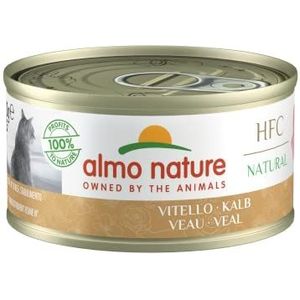 Almo Nature – HFC Natural – kalf – nat voer voor volwassen katten – 24 verpakkingen van 70 g