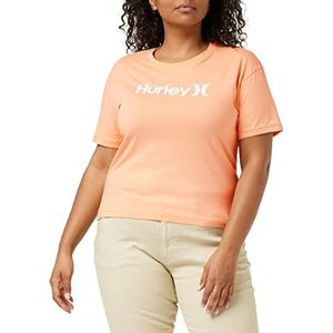 Hurley W Oceancare O&O Ss T-shirt voor dames, koraalbak