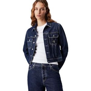 Calvin Klein Jeans Cropped 90's Denim Jacket J20j223670 truckerjas voor dames, Medium denim