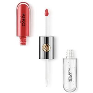 KIKO Milano Unlimited Double Touch 115 Vloeibare lippenstift in 2 standen, lichtgevende afwerking. Houdt tot 12 uur lang Gekleurde basis zonder overdracht