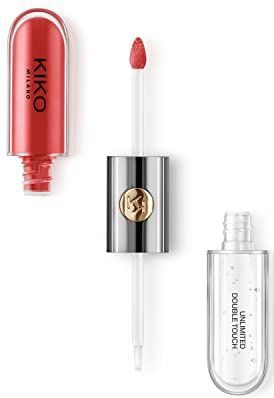 KIKO Milano Unlimited Double Touch 115 Vloeibare lippenstift in 2 standen, lichtgevende afwerking. Houdt tot 12 uur lang Gekleurde basis zonder overdracht